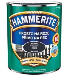 HAMMERITE FARBA NA RDZĘ GRAFIT MAT 0,7L RAL 7016